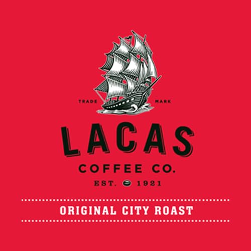 Lacas Original City Roast Ground Coffee, 16 oz, 25 Bags