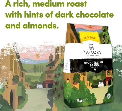 Taylors of Harrogate Rich Italian Coffee Beans, 1kg, 2-Pack