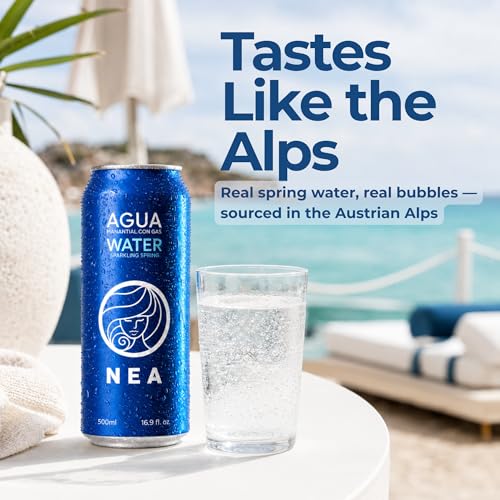 NEA Austrian Alps Sparkling Spring Water, 16.9 fl oz Can