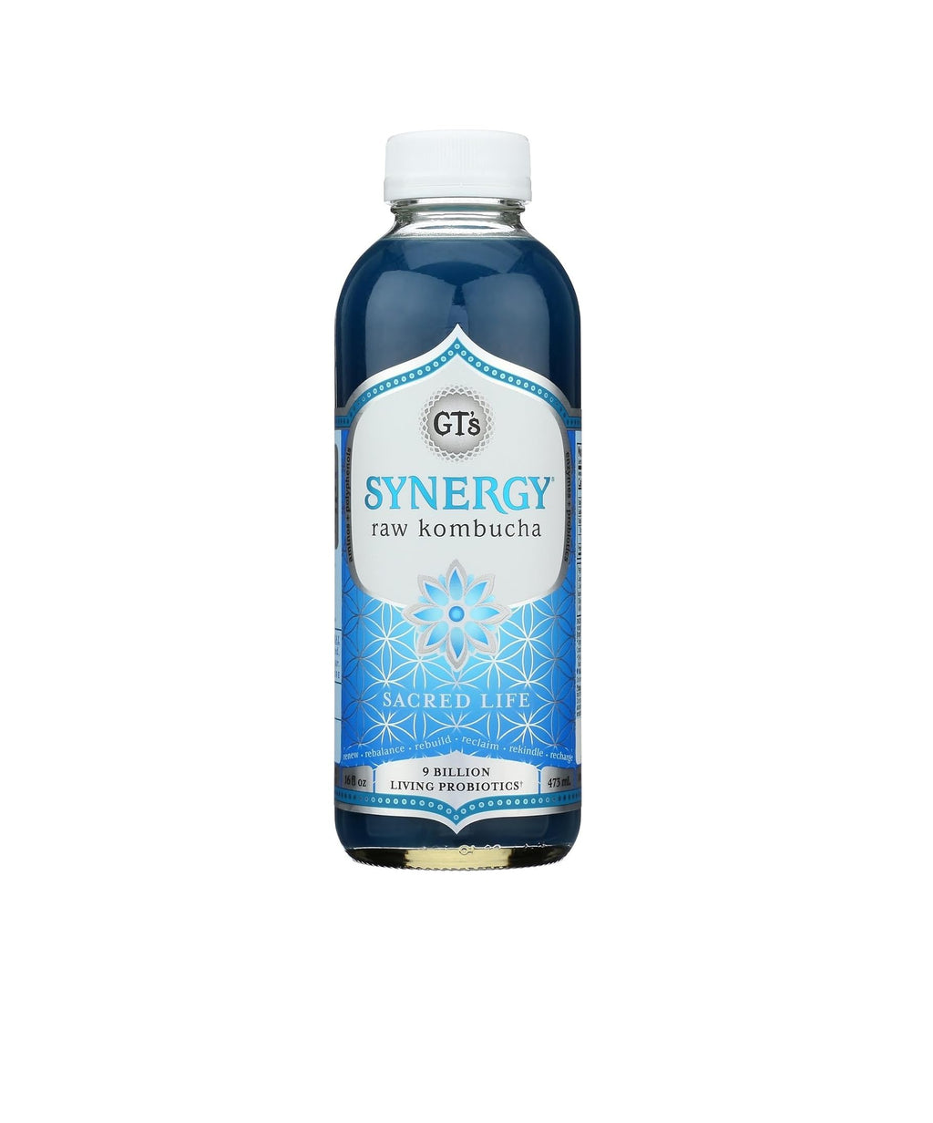 SYNERGY Sacred Life Organic Kombucha, 16 fl oz, 12-Pack