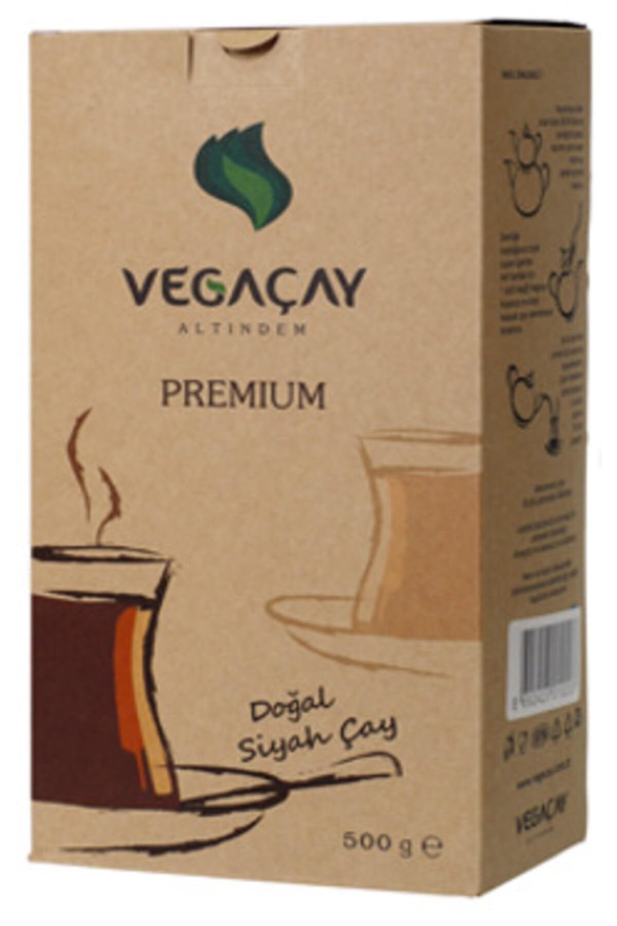 Vega Premium Turkish Black Tea Gift Set, 500g, 12-Pack
