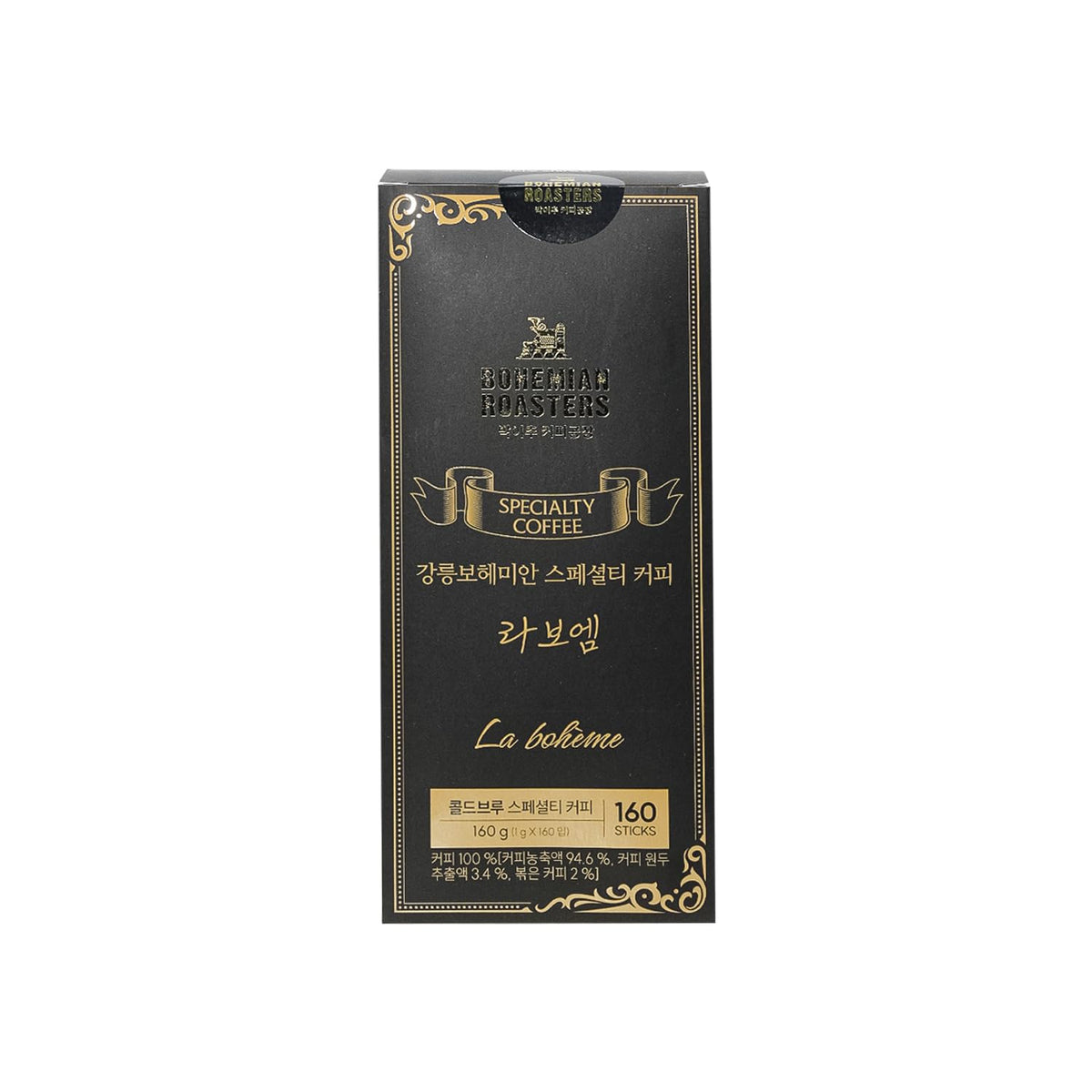 Gangneung Bohemian Laboem Cold Brew Coffee Sticks, 160 Count