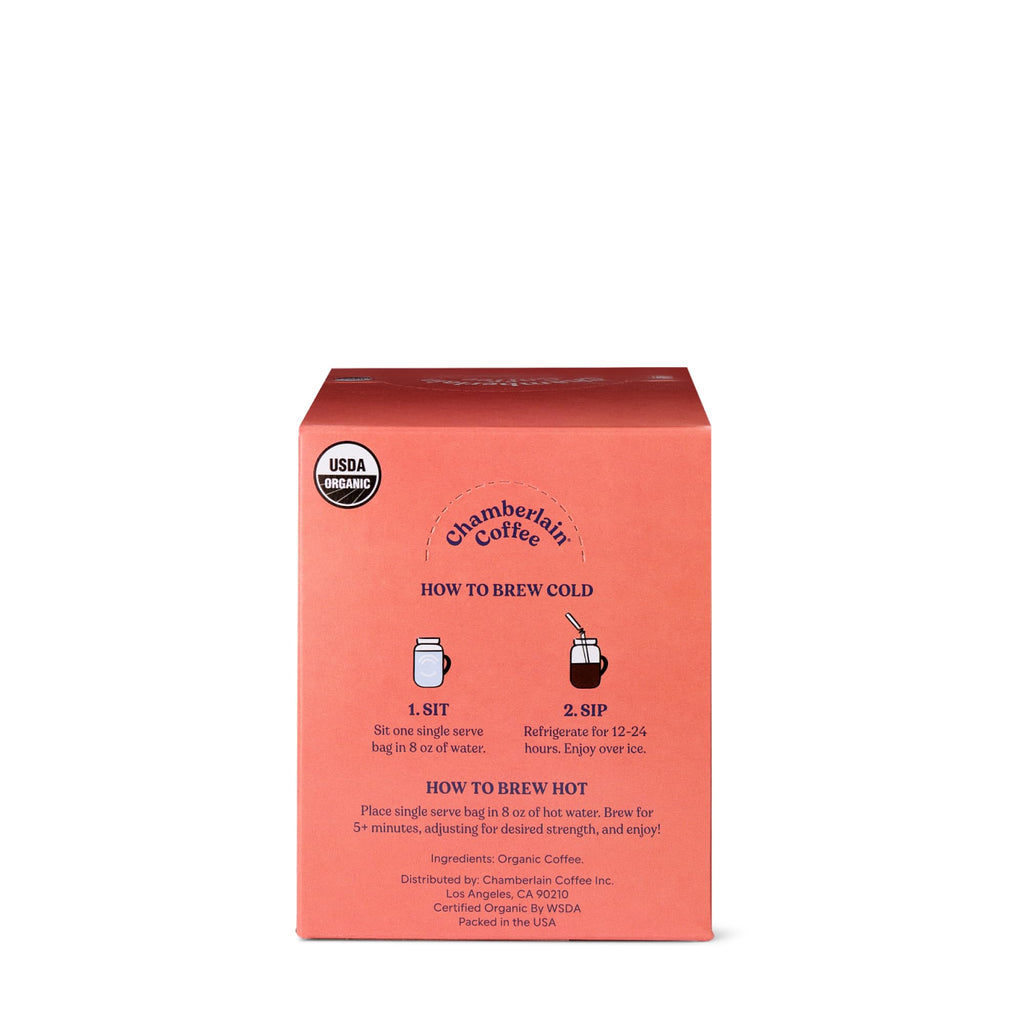 Chamberlain Coffee Cold Brew Single-Serve Pouches, 10-Pack