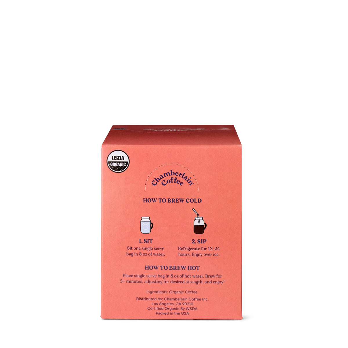 Chamberlain Coffee Cold Brew Single-Serve Pouches, 10-Pack