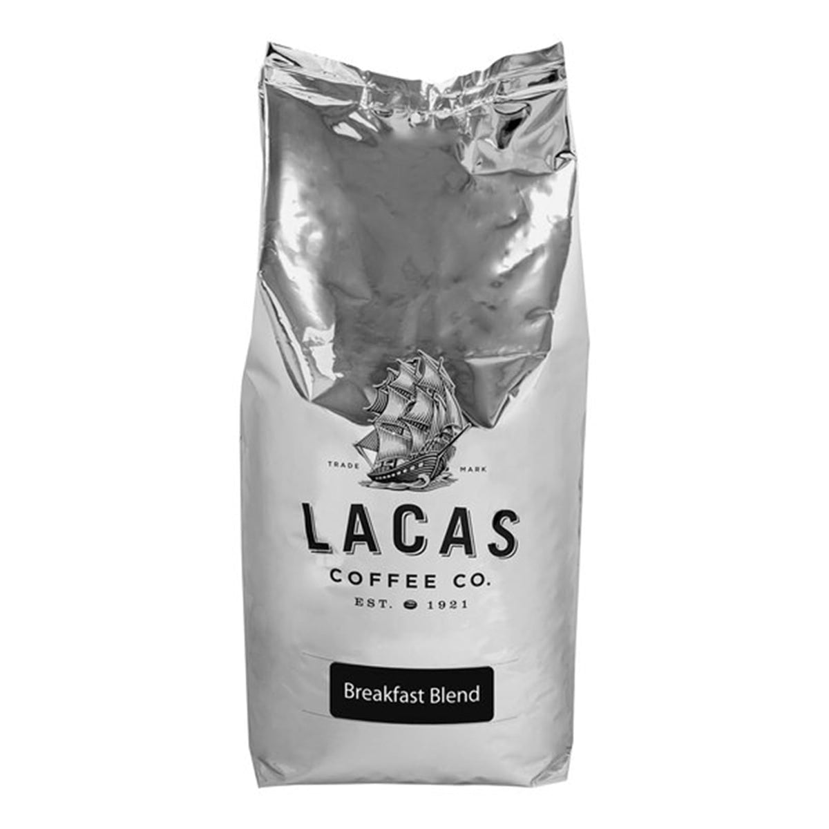 Lacas Town & Country Breakfast Blend Whole Bean Coffee, 5 lb