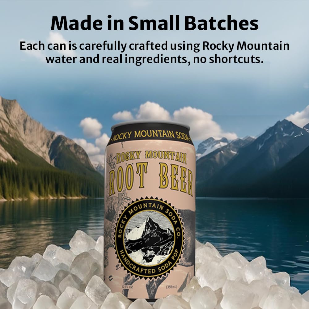 Rocky Mountain Flavored Sparkling Water, 12 oz Cans, 24-Pack
