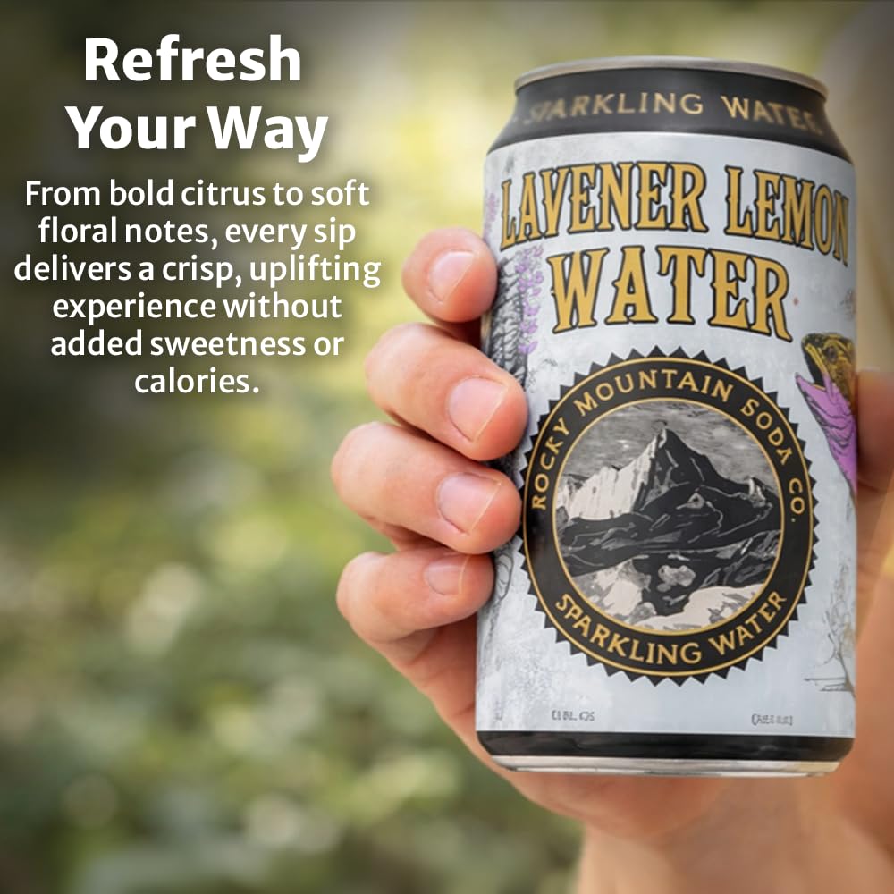 Rocky Mountain Flavored Sparkling Water, 12 oz Cans, 24-Pack