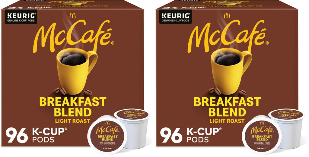 McCafe Breakfast Blend Light Roast K-Cup Pods, 96 Count