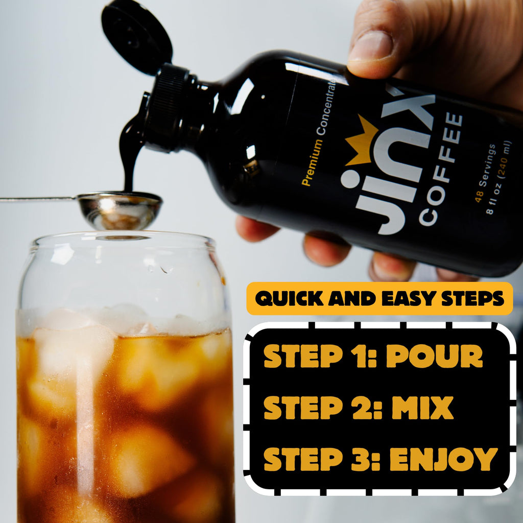 Jinx Strong Cold Brew Coffee Concentrate, 48 Servings, 2-Pack