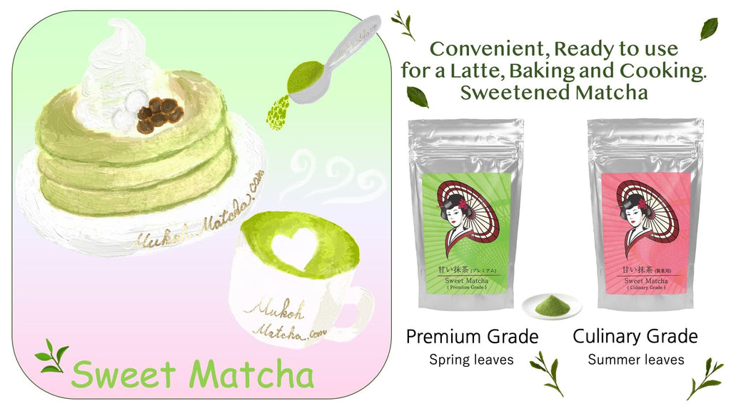 Mukoh Matcha Premium Sweetened Japanese Matcha Powder, 20kg