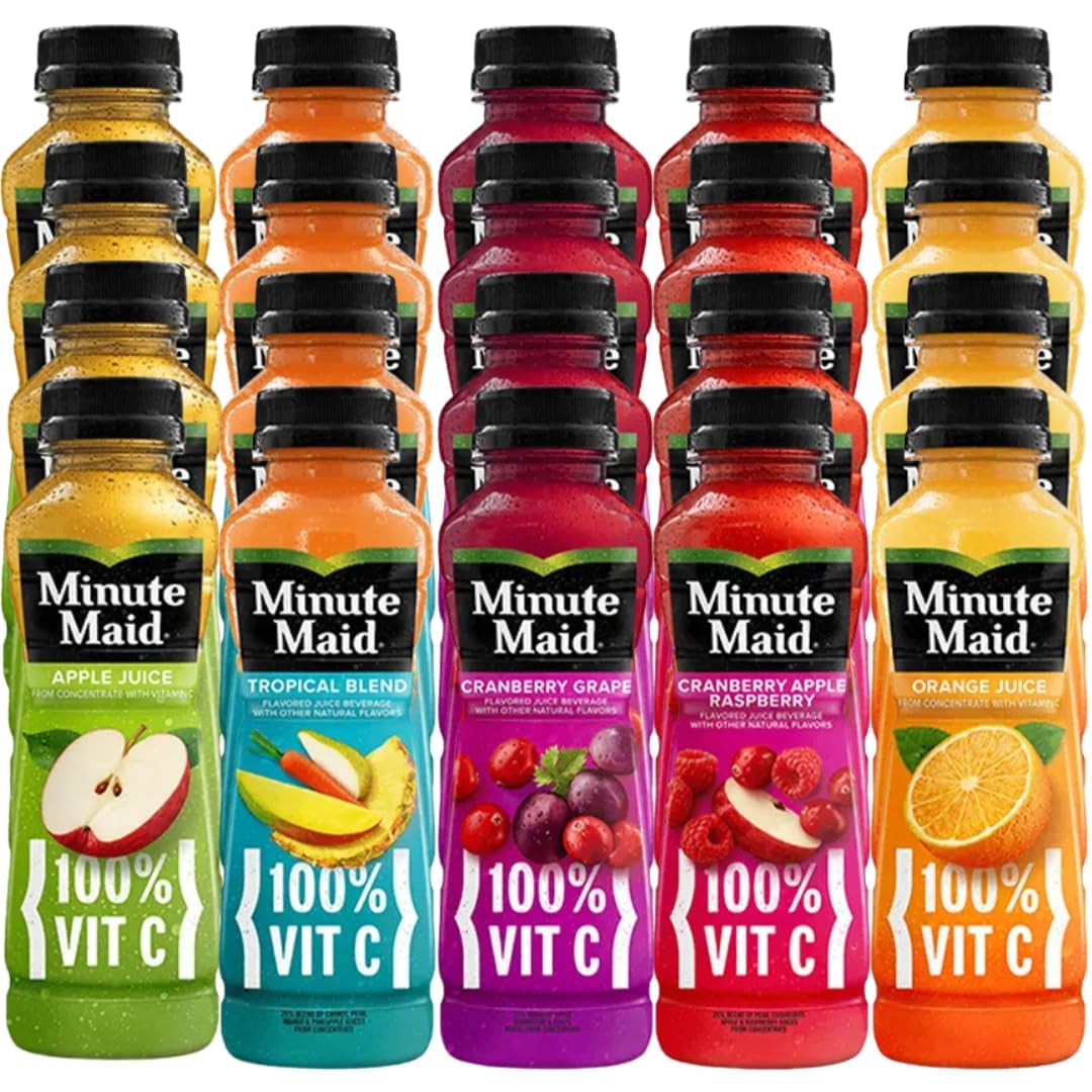 Minute Maid Juice-To-Go Variety Pack, 12 oz Bottles, 20-Pack