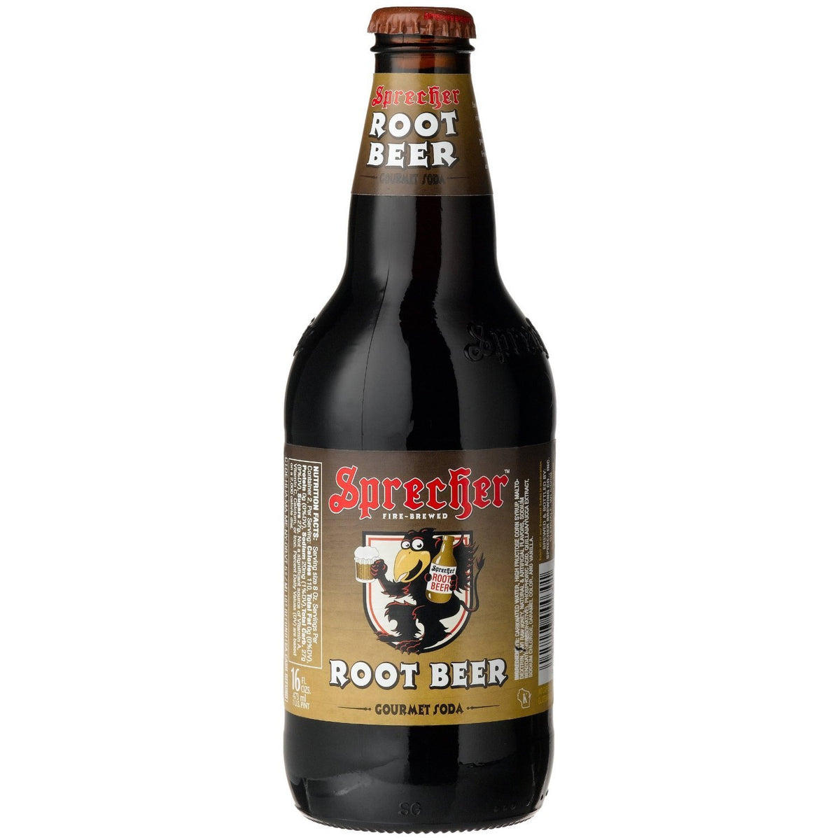 Sprecher Maple Root Beer, 16 oz Glass Bottles, 72-Pack