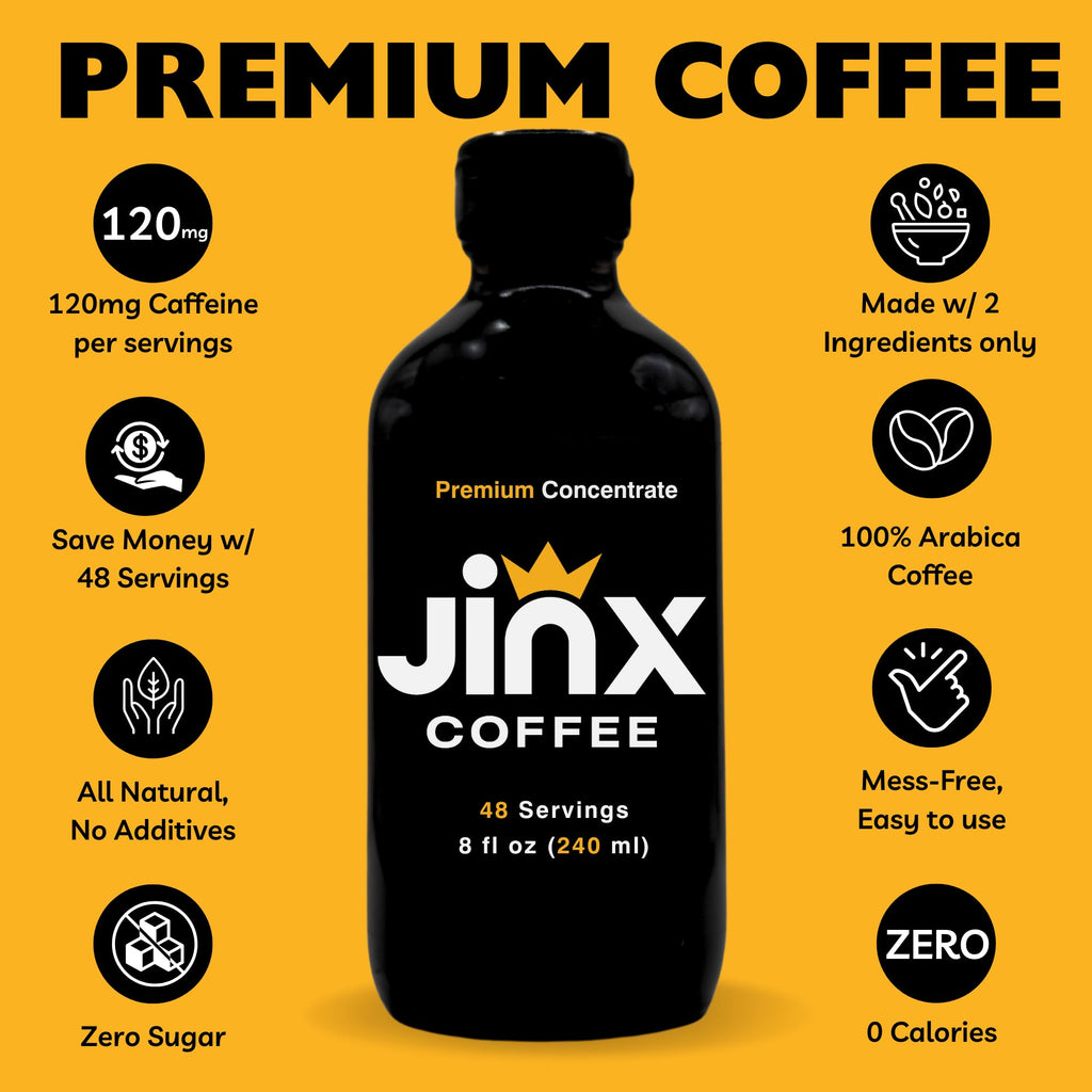 Jinx Strong Cold Brew Coffee Concentrate, 48 Servings, 2-Pack