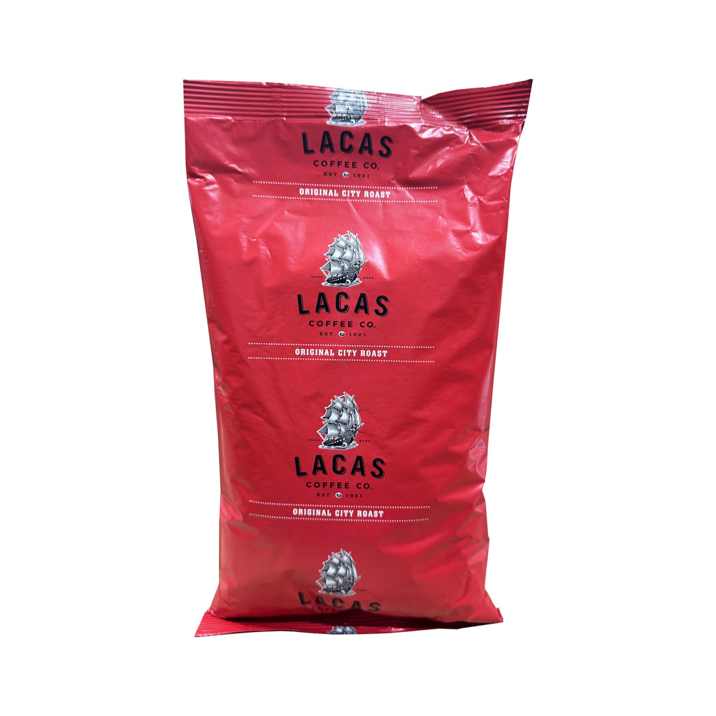 Lacas Original City Roast Ground Coffee, 16 oz, 25 Bags