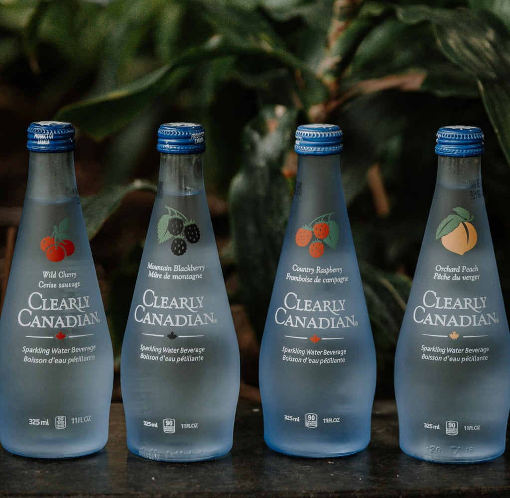 Clearly Canadian Sparkling Flavored Water, 11 oz Bottles