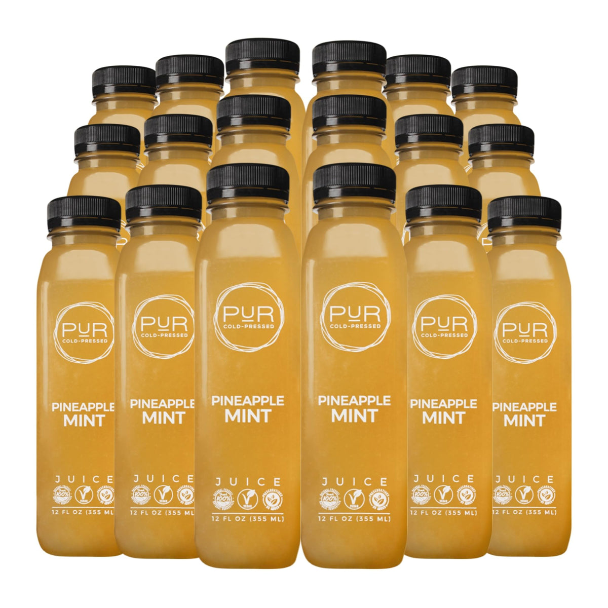 PUR Pineapple Mint Cold-Pressed Daily Juice Kit, 6-Pack