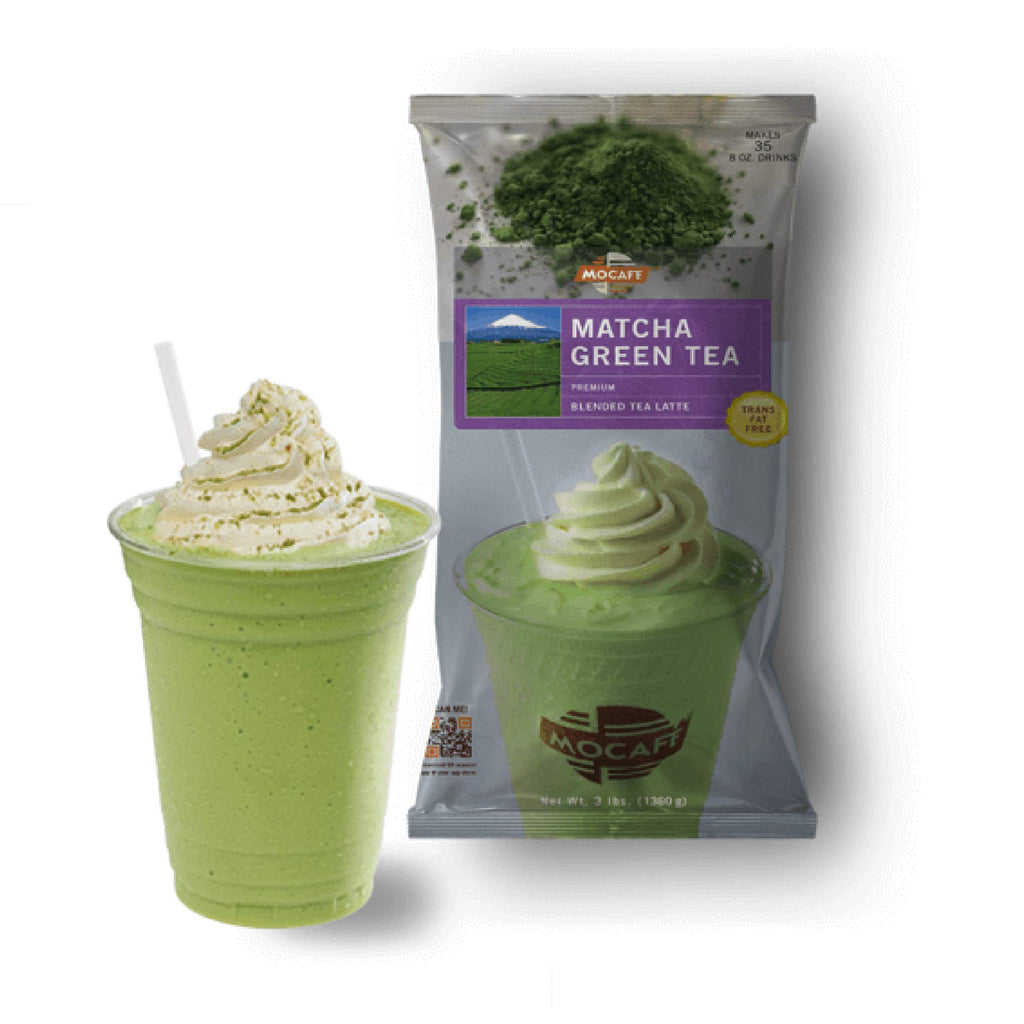 Mocafé Matcha Green Tea case of 4 Bags Each 3 Pounds
