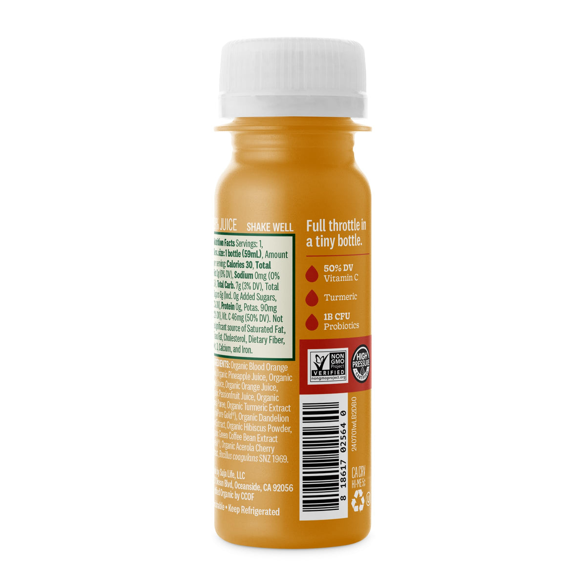 Suja Organic Functional Wellness Shots, Cold-Pressed Juice