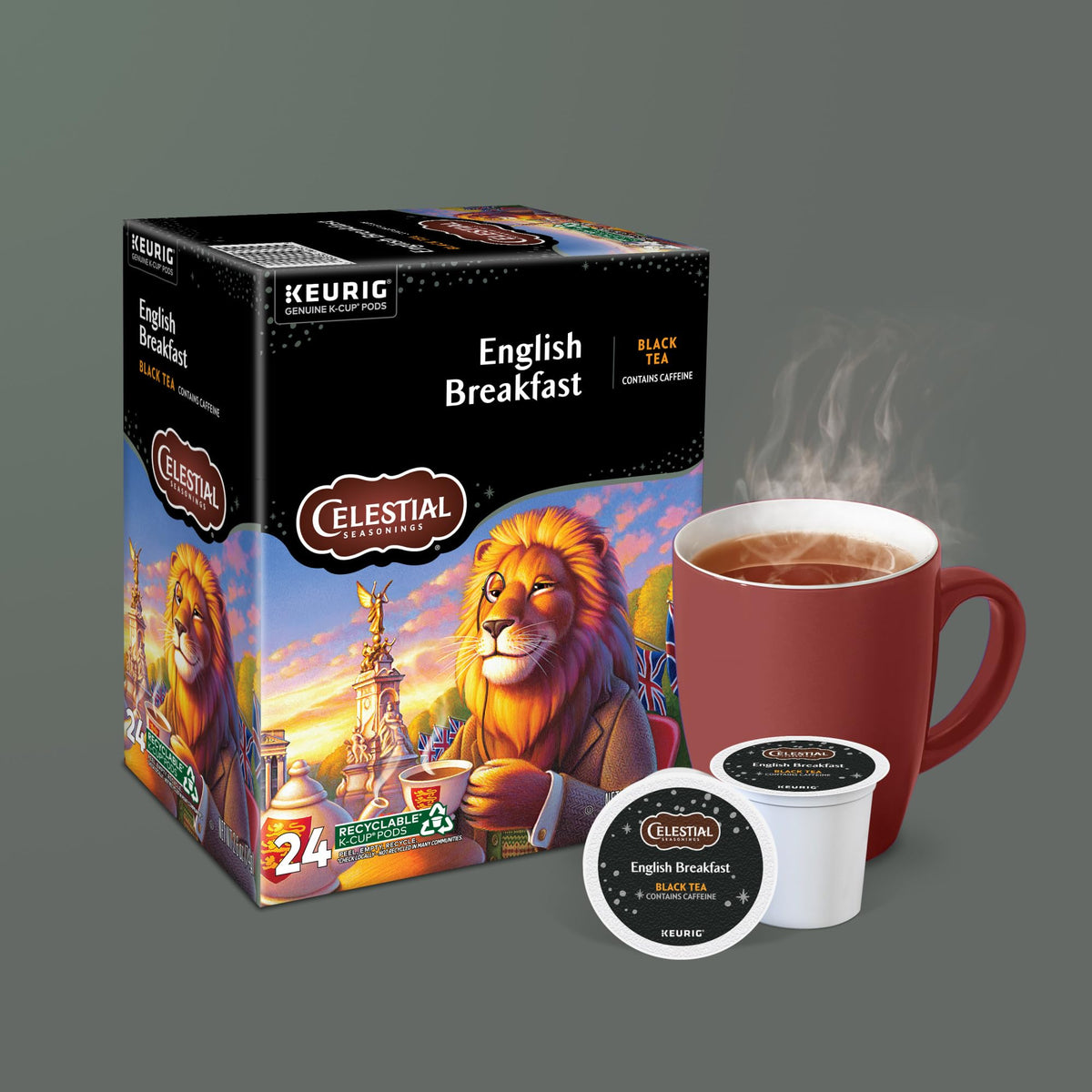Celestial Seasonings English Breakfast Tea K-Cup Pods, 96 Count
