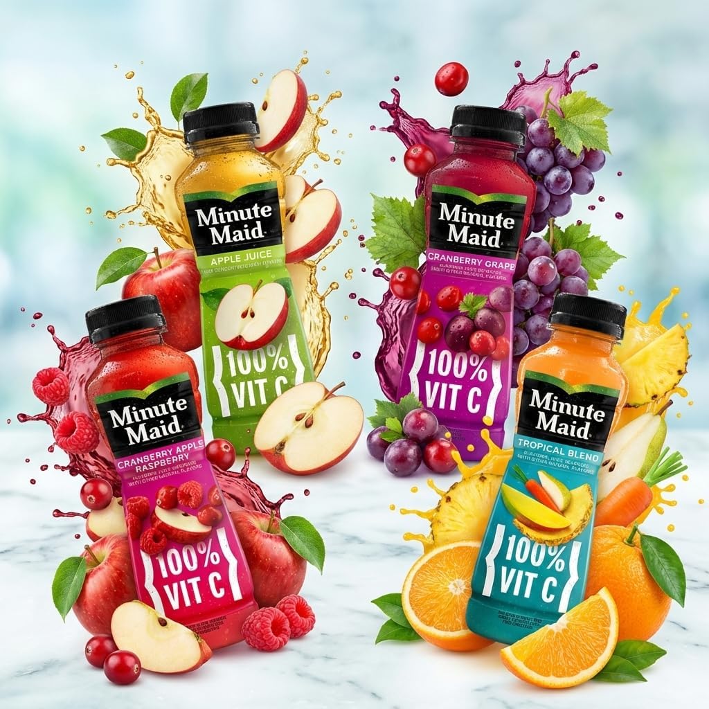 Minute Maid Juice-To-Go Variety Pack, 12 oz Bottles, 20-Pack