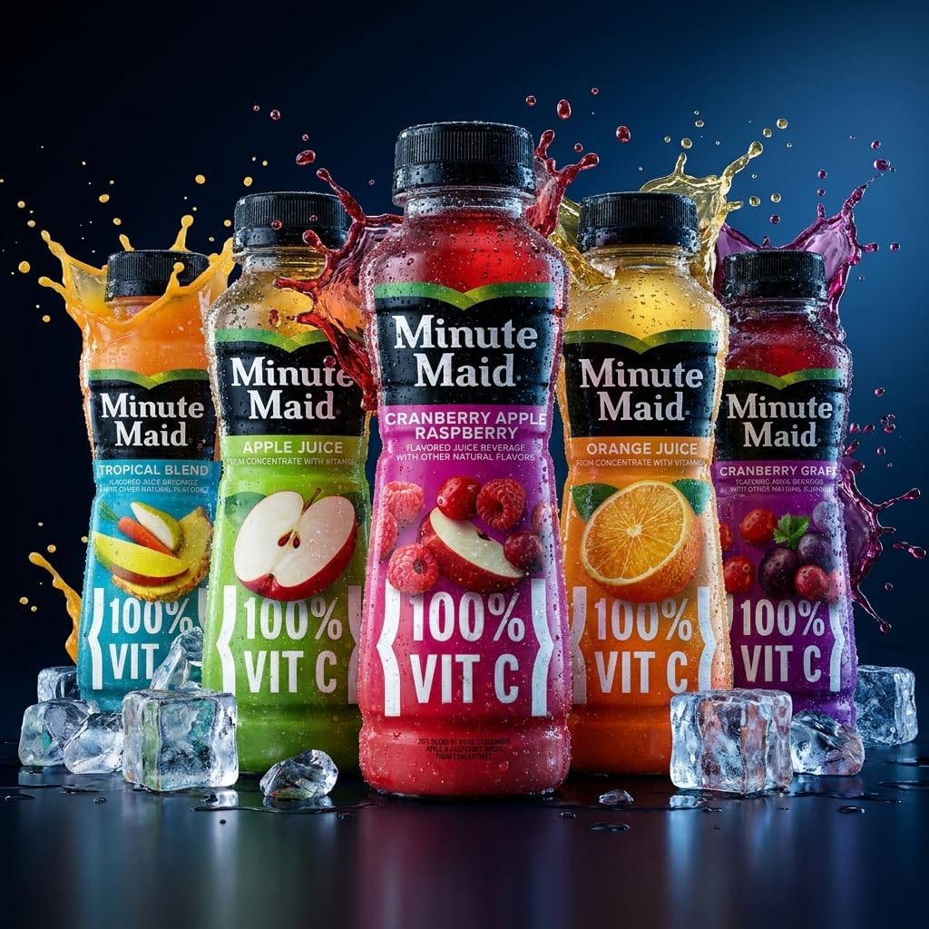 Minute Maid Juice-To-Go Variety Pack, 12 oz Bottles, 20-Pack