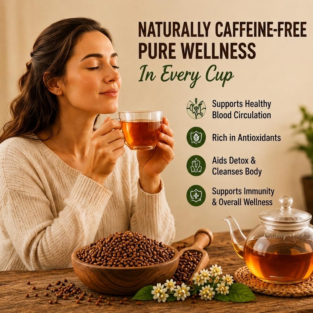 Premium Roasted Tartary Buckwheat Tea, Caffeine-Free