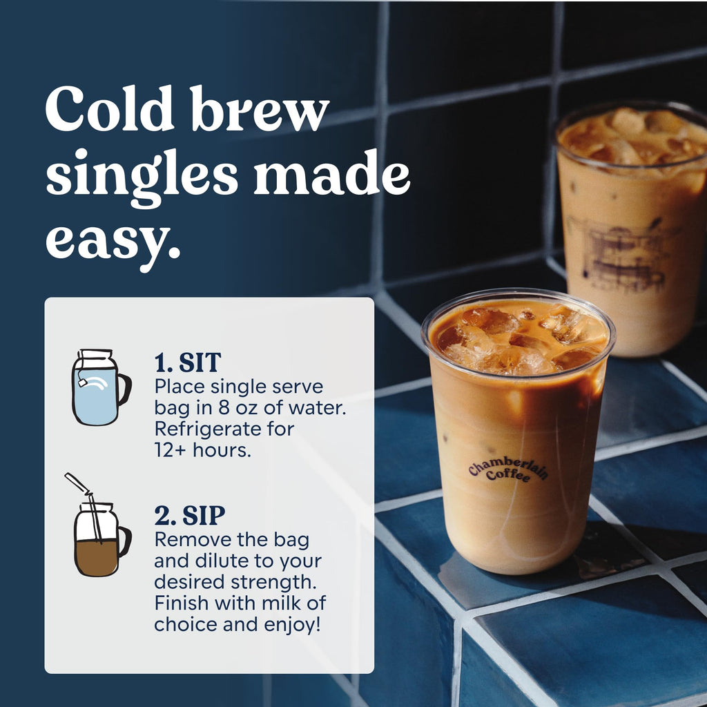 Chamberlain Coffee Cold Brew Single-Serve Pouches, 10-Pack