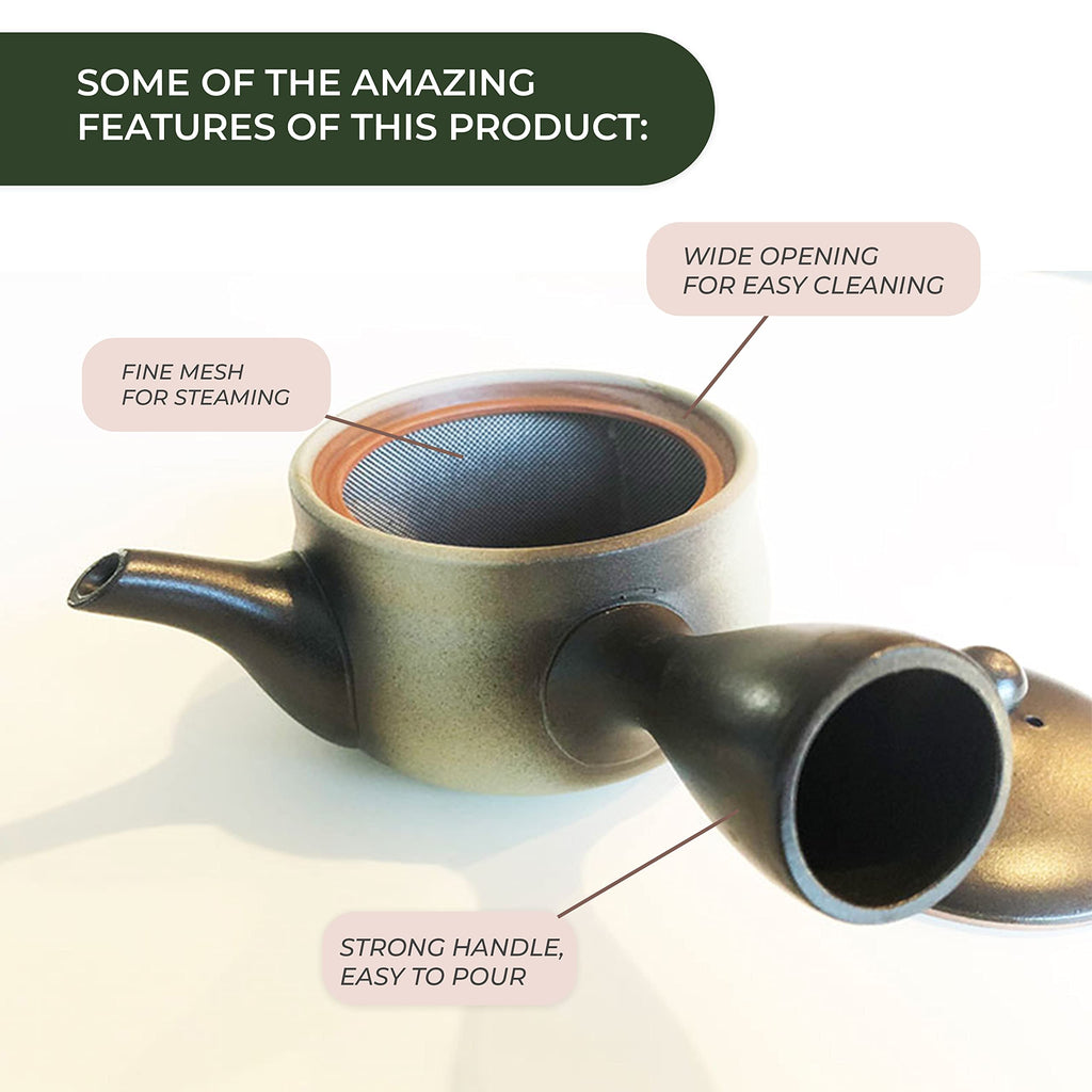 Japanese Green Tea Co Gyokuro & Issaku Tea Set with Kyusu