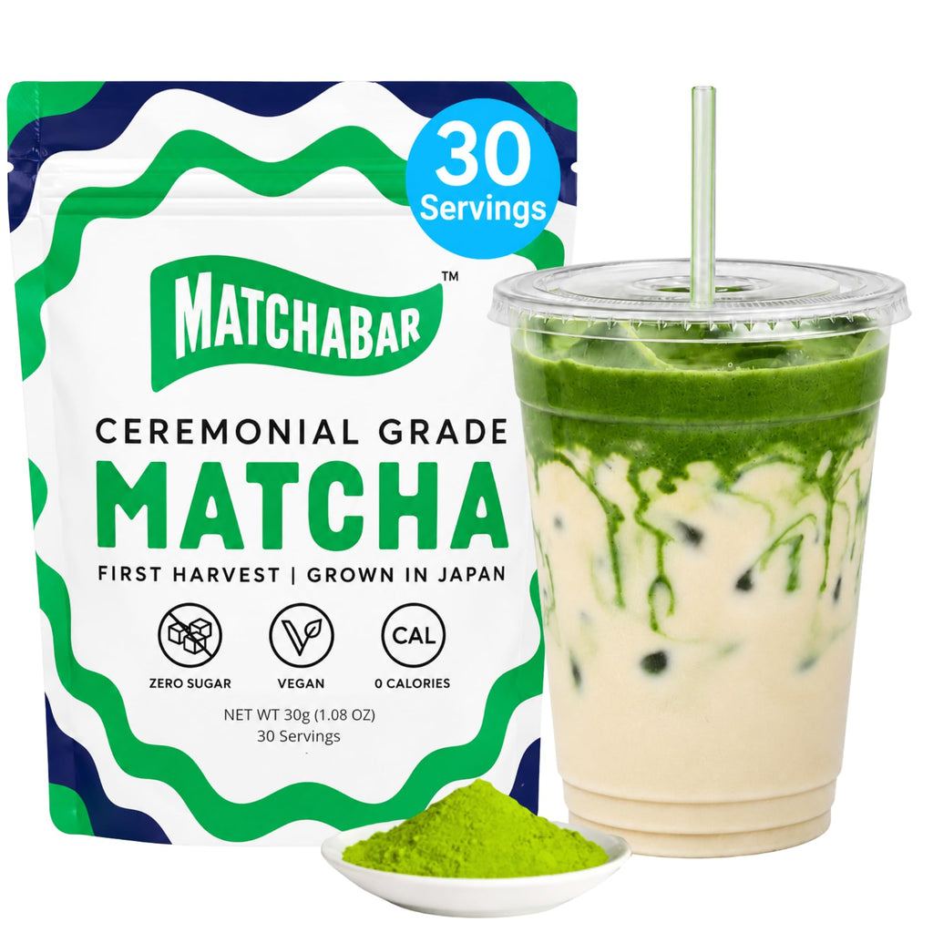Matcha Bar Ceremonial Grade Japanese Matcha Powder, Zero Sugar