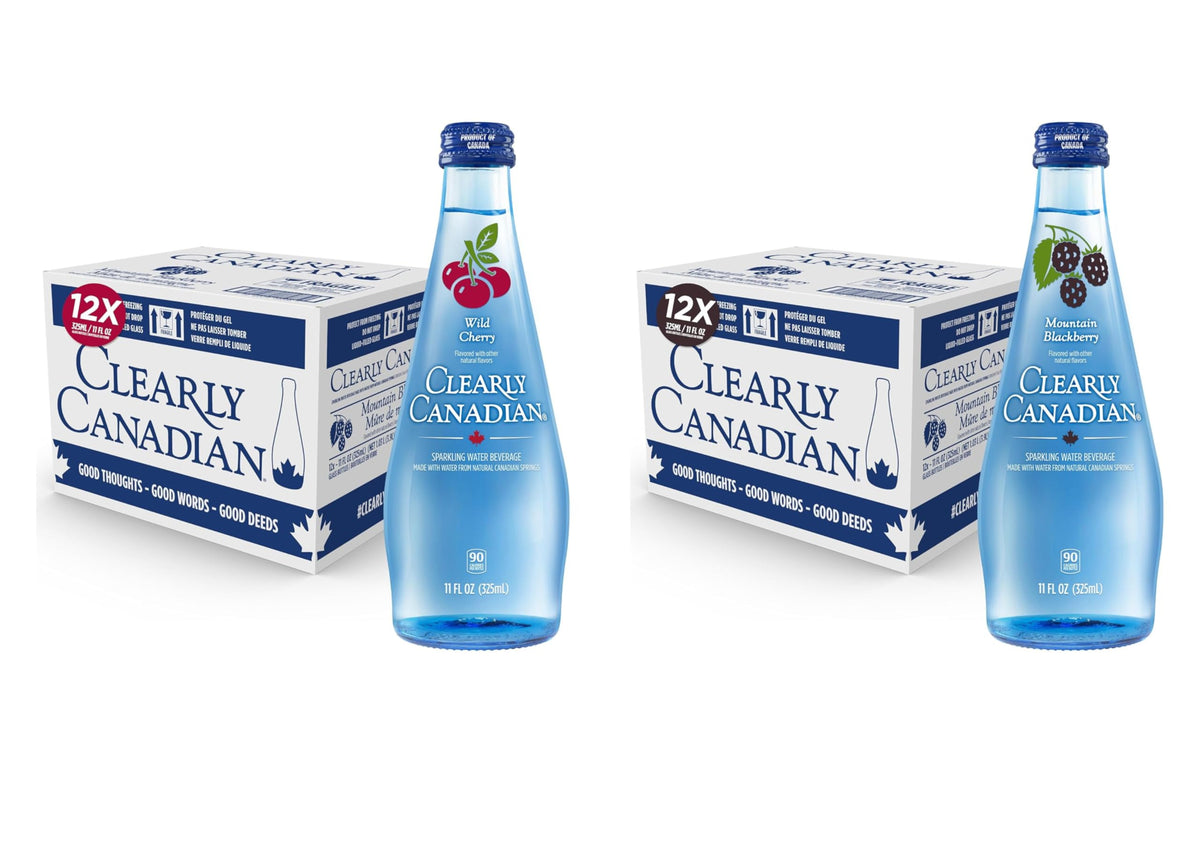 Clearly Canadian Sparkling Flavored Water, 11 oz Bottles