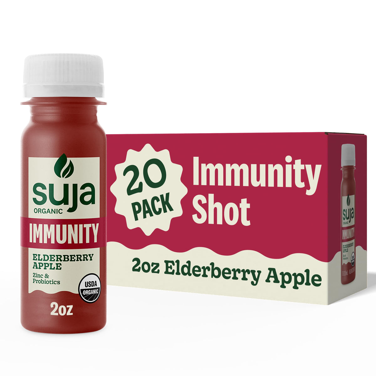 Suja Organic Functional Wellness Shots, Cold-Pressed Juice
