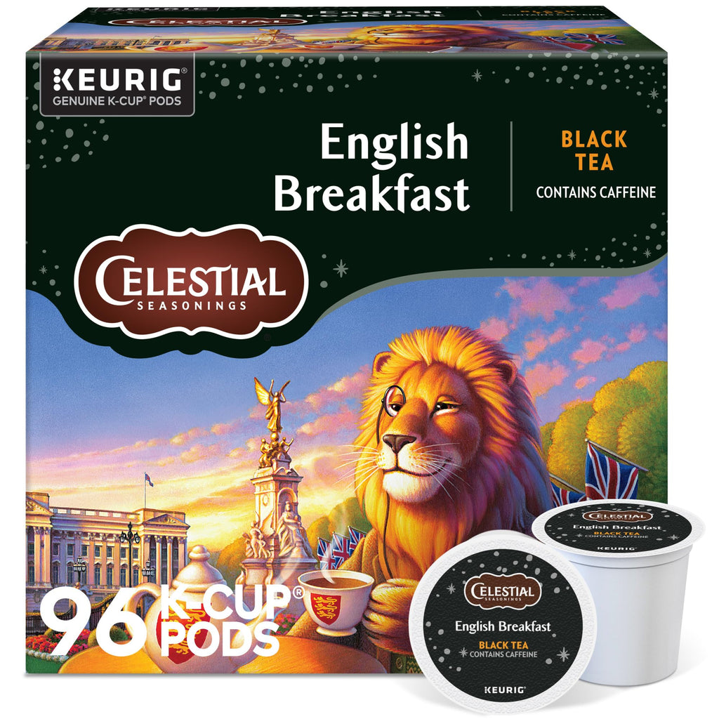 Celestial Seasonings English Breakfast Tea K-Cup Pods, 96 Count