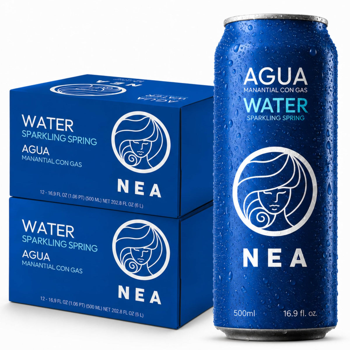 NEA Austrian Alps Sparkling Spring Water, 16.9 fl oz Can