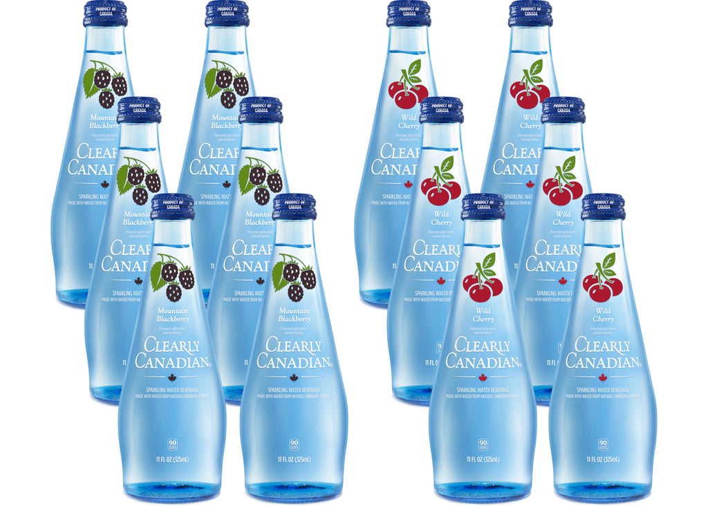 Clearly Canadian Sparkling Flavored Water, 11 oz Bottles