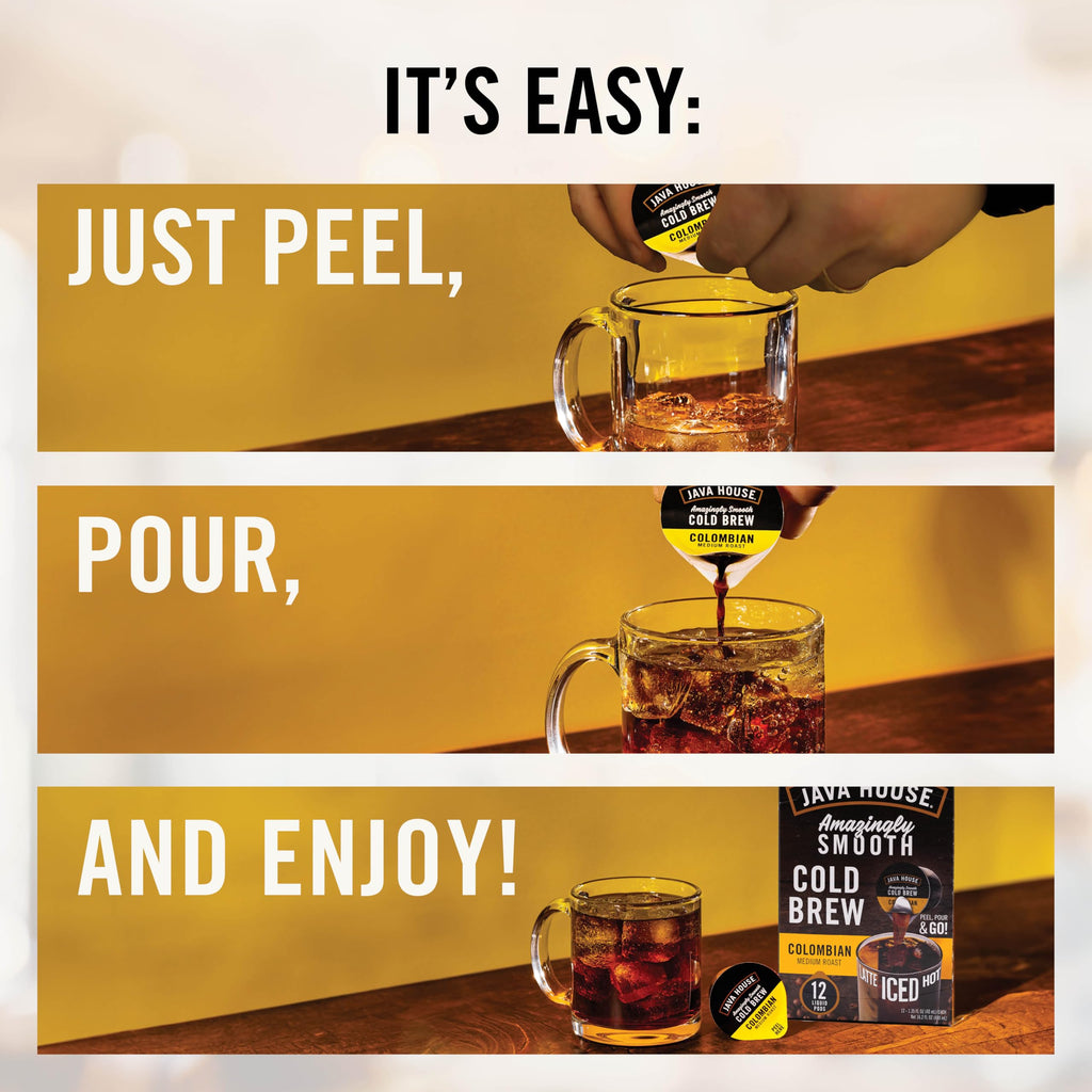Java House Single-Serve Arabica Cold Brew Coffee Pods