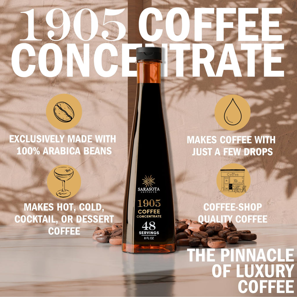 1905 Gourmet Cold Brew Coffee Concentrate, 48 Servings