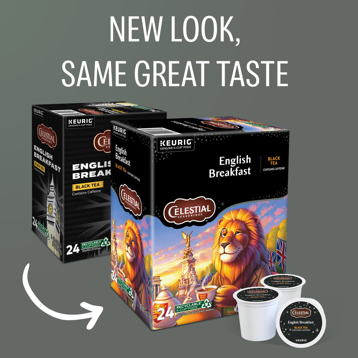 Celestial Seasonings English Breakfast Tea K-Cup Pods, 96 Count