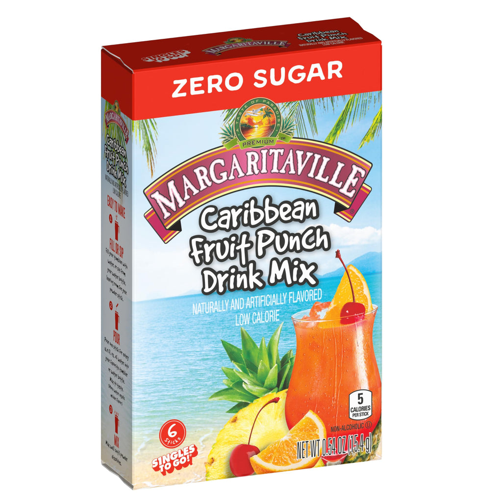 Margaritaville Caribbean Fruit Punch Drink Mix, 72 Packets