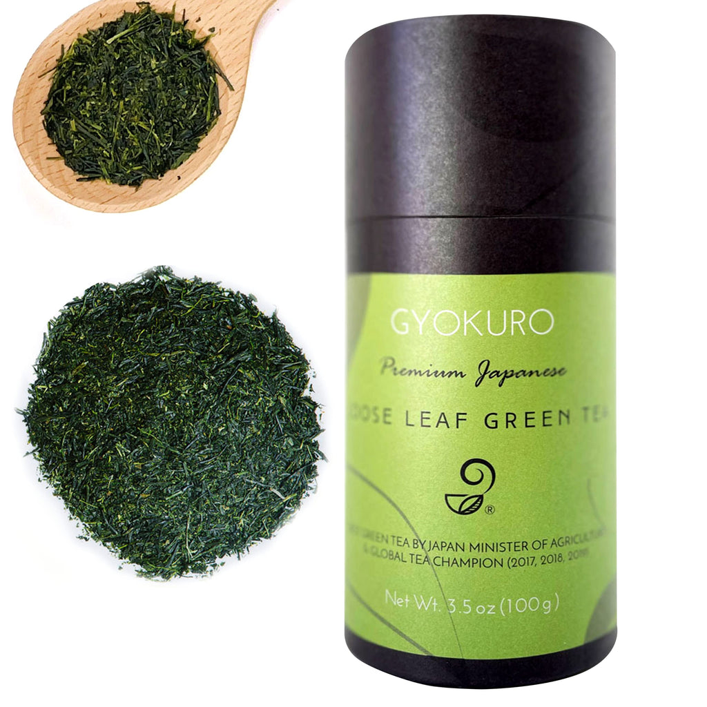 Japanese Green Tea Co Gyokuro & Issaku Tea Set with Kyusu