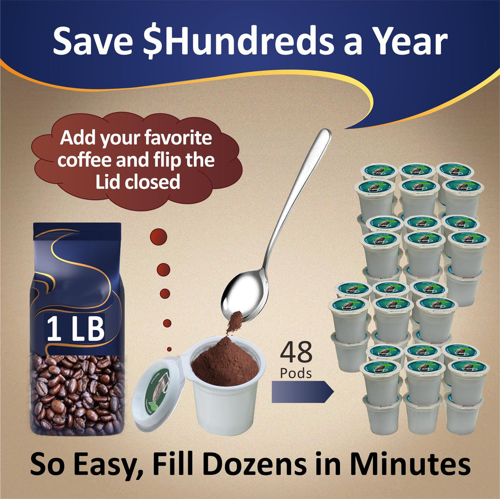 iFillCup Refillable Coffee Pods for K-Cup Brewers