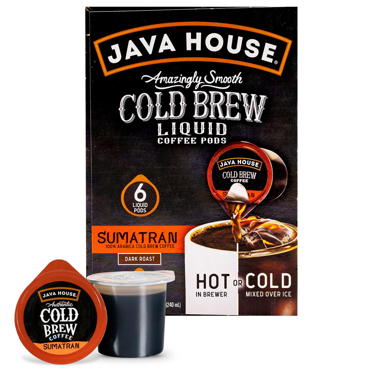 Java House Single-Serve Arabica Cold Brew Coffee Pods