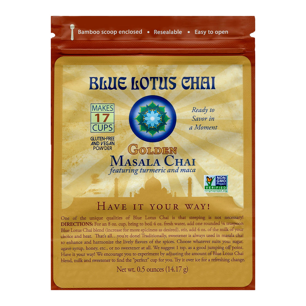 Blue Lotus Golden Masala Chai Tea Blend, Spiced Mix