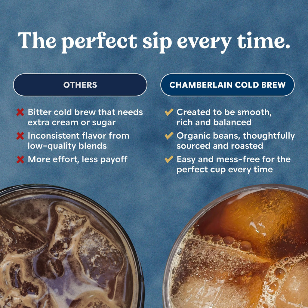 Chamberlain Coffee Cold Brew Single-Serve Pouches, 10-Pack