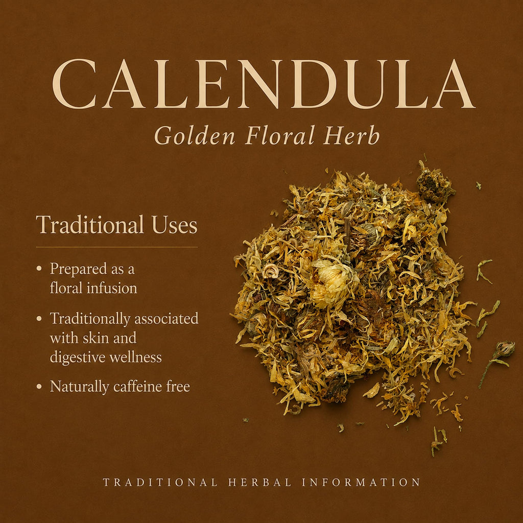Alma Pura Dried Calendula Flowers Herbal Tea, Caffeine-Free