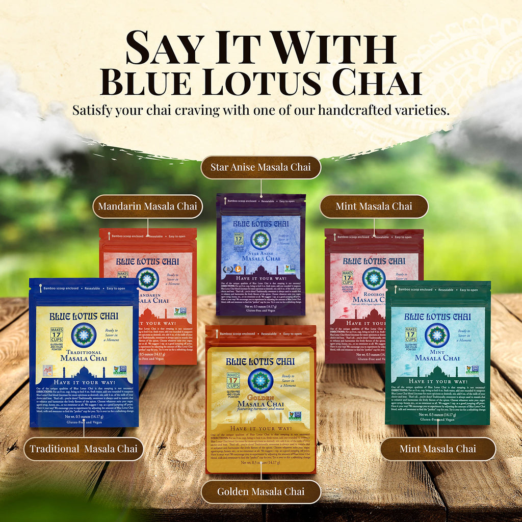 Blue Lotus Golden Masala Chai Tea Blend, Spiced Mix