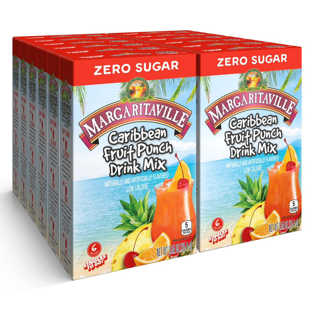 Margaritaville Caribbean Fruit Punch Drink Mix, 72 Packets