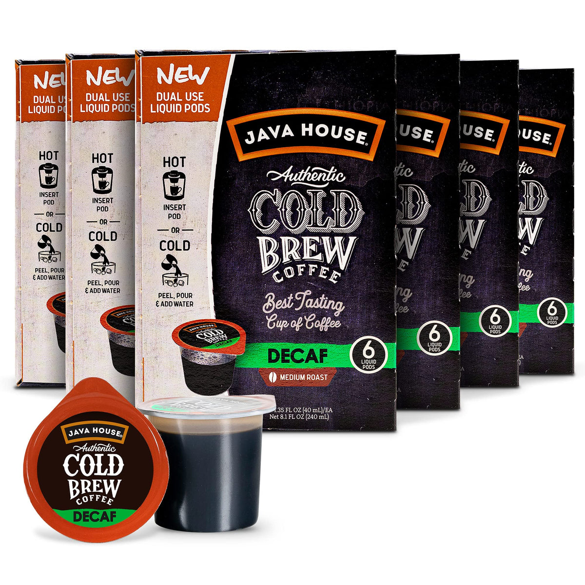 Java House Single-Serve Arabica Cold Brew Coffee Pods
